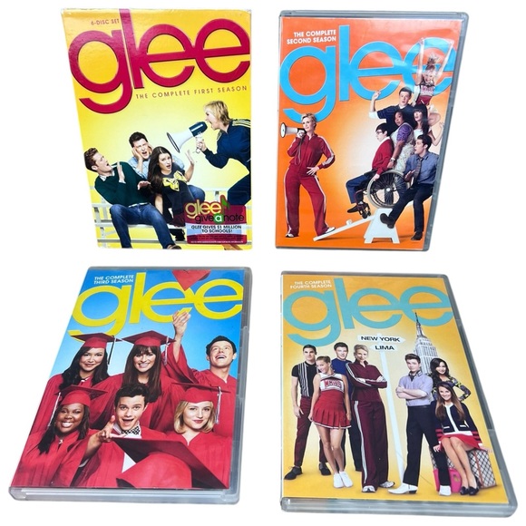 Glee: Tv Series Seasons 1-4 DVD Lot Seasons 1,2,3,4 On DVD Preowned - Picture 1 of 6